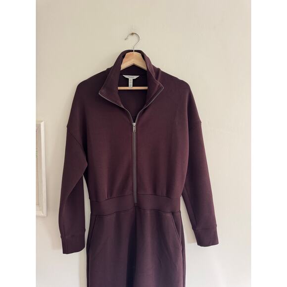 SPANX AirEssentials Wide Leg Jumpsuit in Truffle Brown Size Medium - Picture 5 of 9